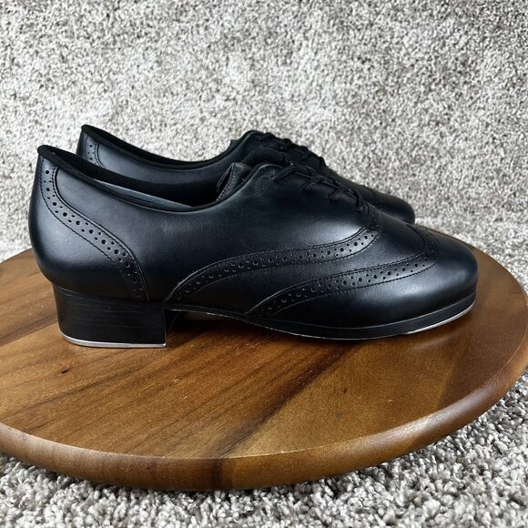 Capezio Roxy Tap Women Size 13 M Professional Dance Shoes Black Leather 960 - Picture 2 of 13